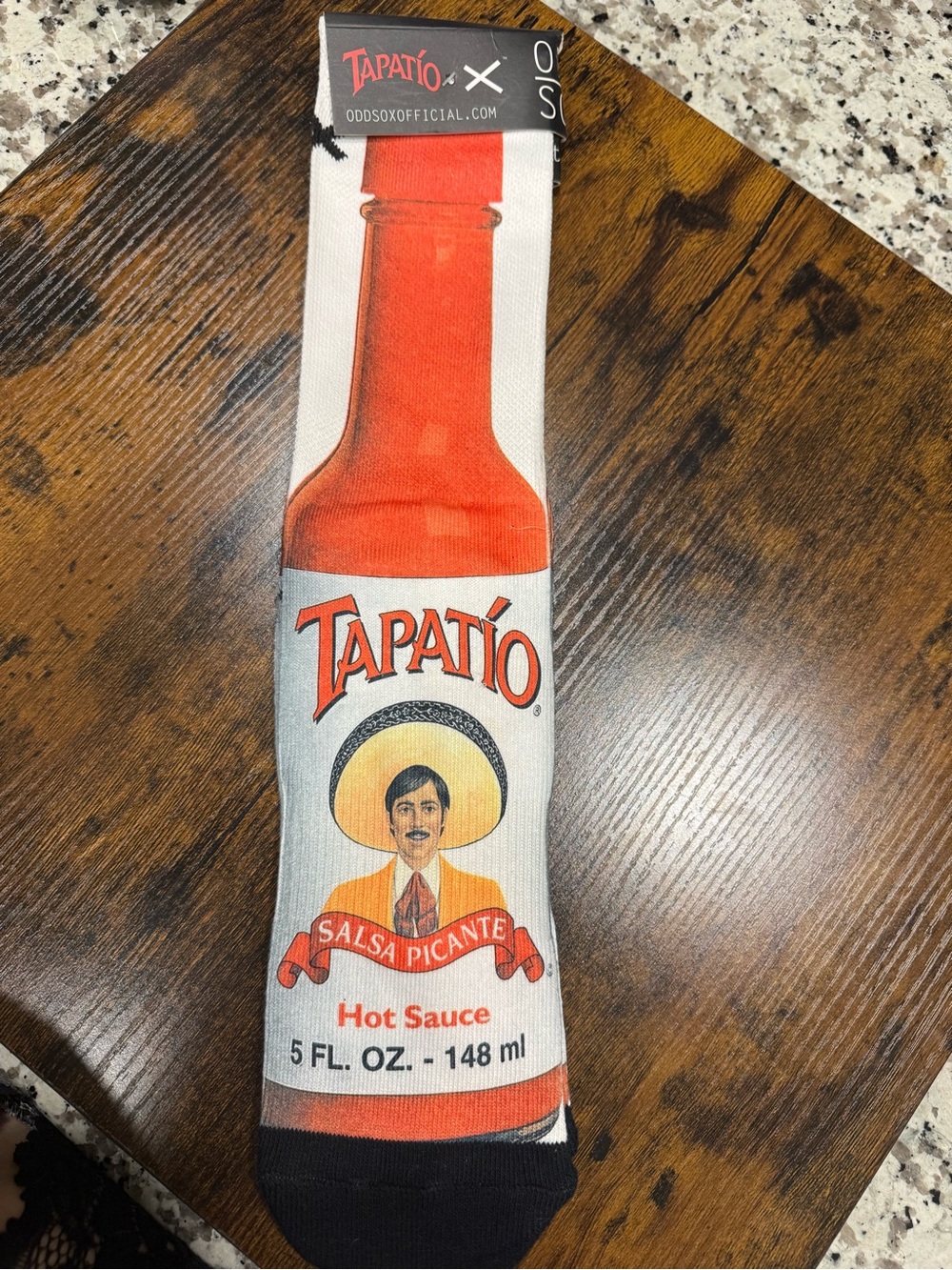Tapatío Red Hot Sauce Novelty Crew Socks